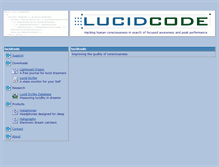 Tablet Screenshot of lucid-code.com